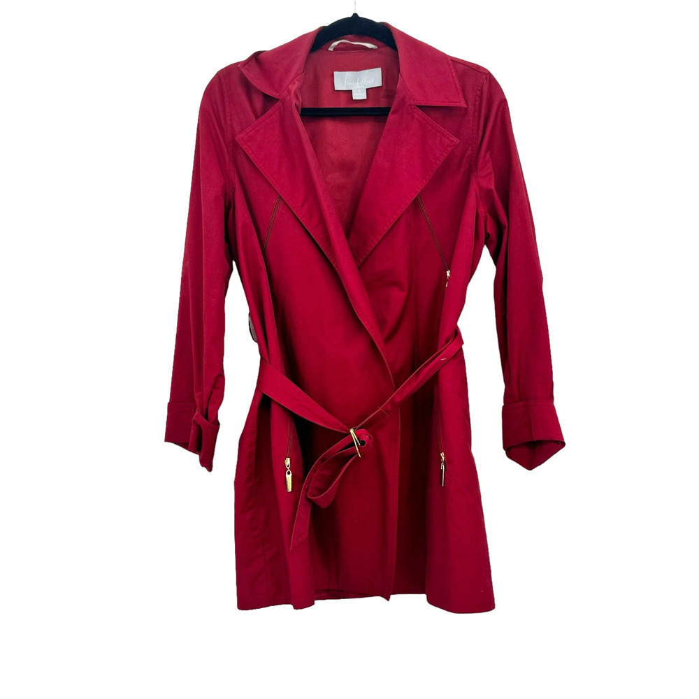 French Coat Blazer Trench Coat With Belt Size Small